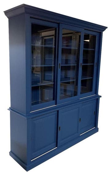 Buffetkast blauw Almelo 195cm, Huis en Inrichting, Kasten | Buffetkasten, Ophalen of Verzenden, Nieuw