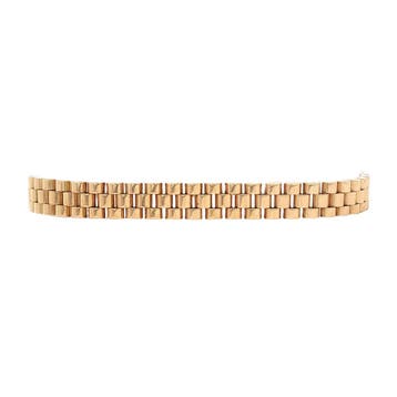 Gouden rolex armband 18 cm 18 karaat, Sieraden, Tassen en Uiterlijk, Verzenden, Zo goed als nieuw, Goud