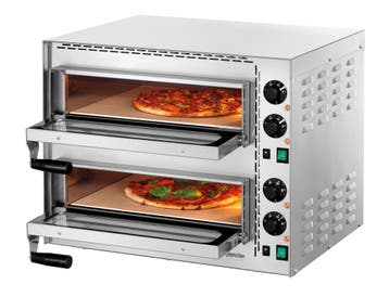 Bartscher Pizza Oven | Mini Plus 2 | RVS | 2x Ø350mm | 2 Kam, Ophalen of Verzenden, Nieuw in verpakking