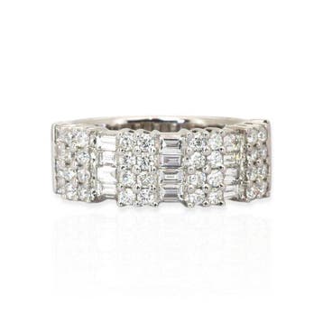 Ring - 18 karaat Witgoud - 2.03ct. tw. Diamant (Natuurlijk), Nieuw