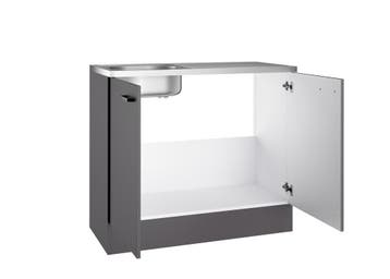 Kleine keuken | camper | antraciet | bijkeuken |50 cm, Nieuw, 25 tot 50 cm, 50 tot 100 cm, Ophalen of Verzenden