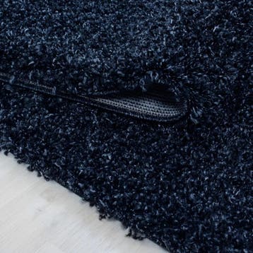 Hoogpolig Vloerkleed | Shaggy | Life | Navy | 80x250 cm, Verzenden, Nieuw