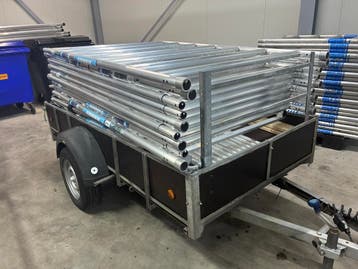 MAGAZIJN OPRUIMING Alumexx Rolsteiger 10,2m + Aanhanger, Nieuw, Rolsteiger of Kamersteiger, 5 meter of hoger