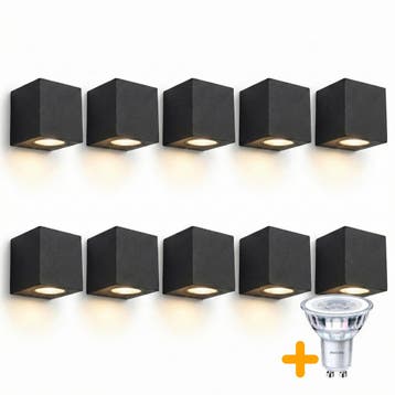 10 Stuks | Wandlamp / muurlamp / buitenlamp | Incl. 10x, Ophalen of Verzenden, Nieuw