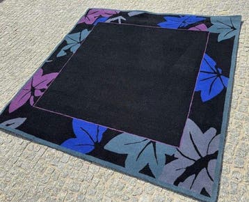 Uniek India in het zwart - Tapijt - 200 cm - 200 cm, Nieuw