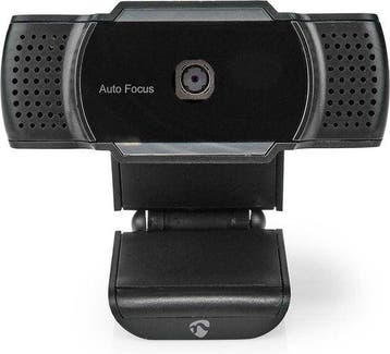 Webcam voor pc - Met Microfoon – Cover – Zwart - Nedis, Computers en Software, Verzenden, Zo goed als nieuw