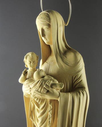 Gerard Linssen Venlo - Beeld, Art Deco Madonna and Child -