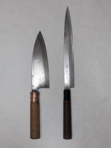 Keukenmes - Staal, Hout - Japan - Traditionele Japanse deba-