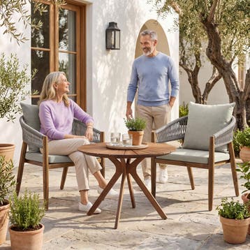 Tuinset bestaande uit een tafel en 2 stoelen, Tuin en Terras, Tuinsets en Loungesets, Verzenden, Nieuw