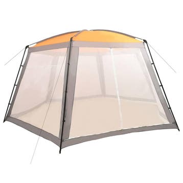 vidaXL Zwembadtent 660x580x250 cm stof grijs, Tuin en Terras, Zwembad-toebehoren, Verzenden, Nieuw