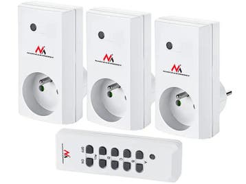 Set met stopcontacten - Op afstand bedienbaar - 3600W - 3 st, Doe-het-zelf en Verbouw, Elektra en Kabels, Ophalen of Verzenden