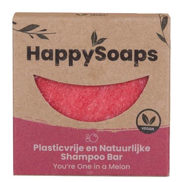 HappySoaps You’re One in a Melon Shampoo Bar - 70g., Ophalen of Verzenden, Nieuw, Shampoo of Conditioner