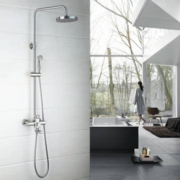 Opbouw douche-set geborsteld nikkel mat klassiek design  20, Verzenden, Nieuw