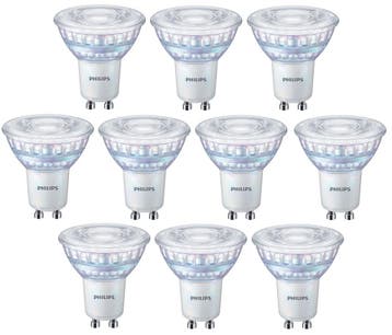 10 stuks Philips LED GU10 3W/840 Koel Wit 36º 240lm Dimba.., Ophalen of Verzenden, Nieuw