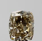 1 pcs Diamant (Natuurlijk gekleurd) - 1.00 ct - Cushion -, Nieuw