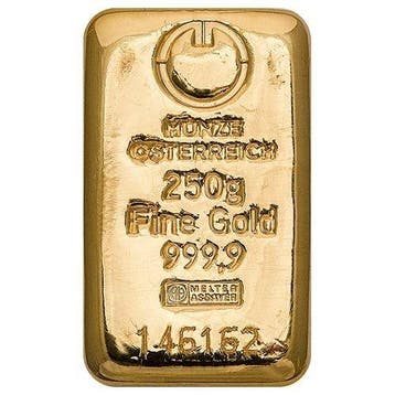 250 gram - Goud .999 - Argor-Heraeus, Switzerland, 250g, Postzegels en Munten, Edelmetalen en Baren