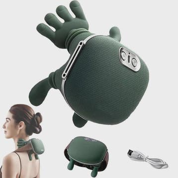 Draadloze Nek- en Schoudermassager met Verwarmingsfunctie &, Verzenden, Nieuw