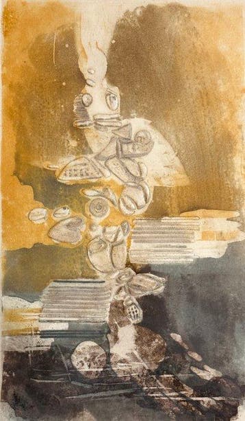 René Mels (1909-1977) - Belle composition abstraite, 1960, Antiek en Kunst