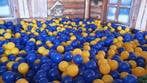 Ballenbak ballen 2x grote partij (ook Blauw-Geel), Ophalen, Gebruikt