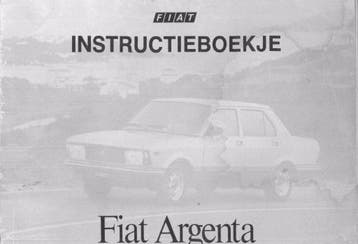 1981 Fiat Argenta Instructieboekje Nederlands, Verzenden