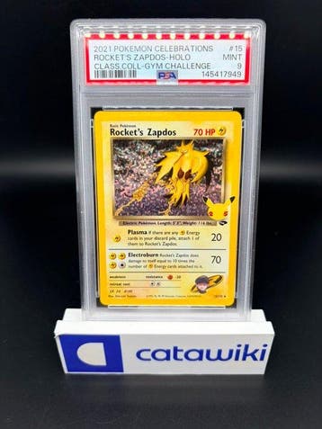 Pokémon - 1 Graded card - Rockets Zapdos Holo 15/132 PSA 9, Nieuw