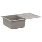 vidaXL Wasbak Grijs 780 x 500 mm 80% Kwarts en 20% Hars, Verzenden, Nieuw