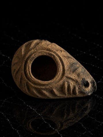 Laat-Romeins / Vroeg-Byzantijns Terracotta Olielamp met