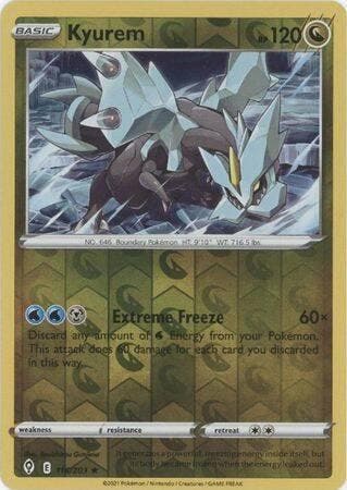 kyurem 116/203 reverse holo evolving skies, Hobby en Vrije tijd, Verzamelkaartspellen | Pokémon, Losse kaart, Nieuw, Foil, Ophalen of Verzenden