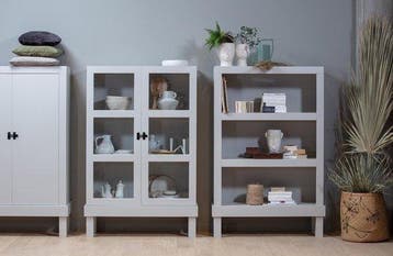 WOOOD Bonk Open Kast - Grenen - Mist - 160x103x37 -  –, Huis en Inrichting, Verzenden, Nieuw