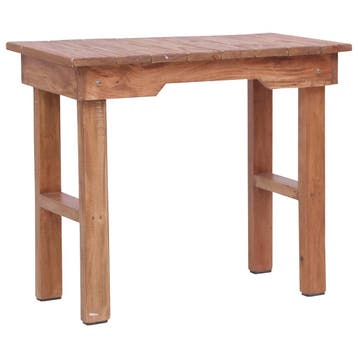 vidaXL Bijzettafel 70x35x60 cm massief mahoniehout, Verzenden, Nieuw, 45 tot 60 cm