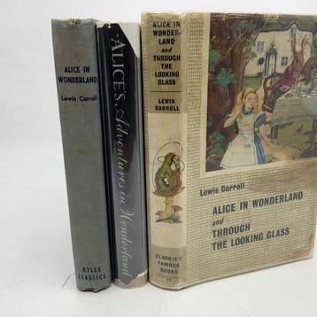 Lewis Carroll - Three Alice in Wonderland editions (two with