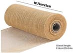 Decomesh metallic goud jute 26 cm rol 9 meter voor kransen, Ophalen of Verzenden, Nieuw
