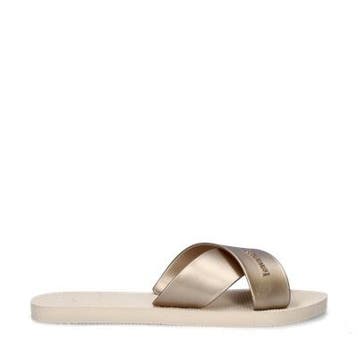 Havaianas Aqua Metallic slippers voor dames in het Beige, Slippers, Verzenden, Beige, Nieuw