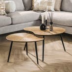 *WOONWINKEL* Salontafel Set Niervormig Goud, Huis en Inrichting, Tafels | Salontafels, Verzenden, Nieuw