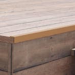 vidaXL Terras hoekplinten 5 st 170 cm HKC teakkleurig, Verzenden, Nieuw