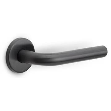 Deurklink BASICS LBIII-19 op ronde rozet PVD gunmetal, Verzenden, Nieuw