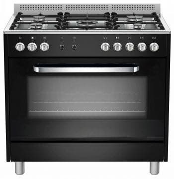 Gasfornuis met grote elektrische oven, Zakelijke goederen, Horeca | Keukenapparatuur, Ophalen of Verzenden, Nieuw zonder verpakking