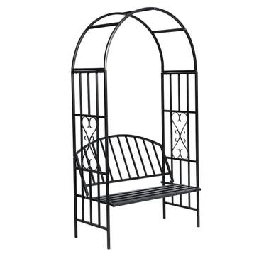 vidaXL Rozenboog met bank, Tuin en Terras, Verzenden, Nieuw