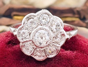 Ring Platina Diamant (Natuurlijk), Nieuw