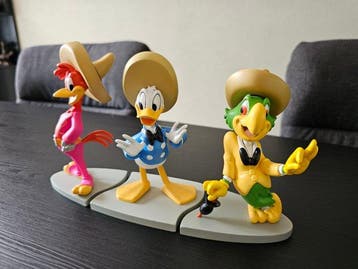 Donald Duck, Tres Caballeros - 3 Figure - Disney, Verzamelen, Nieuw