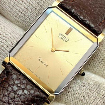 Seiko - Dolce Two-Tone Rectangular Dress Watch - Zonder