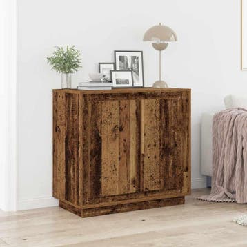 vidaXL Dressoir Oudhout 80 x 40 x 75 cm Bewerkt hout, Verzenden, Nieuw, Overige houtsoorten, Minder dan 50 cm