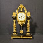Portico klok Directoire - Verguld brons - 1750-1800 -, Antiek en Kunst, Antiek | Klokken
