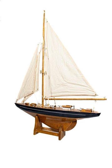 Modelschip - Karibikyacht/Segelboot  Höhe 56cm - Länge 42cm