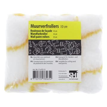 Muurverfroller | 4-delig | 10 cm breed (Microvezel), Verzenden, Nieuw