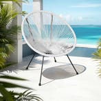 Set van 2 stoelen Santana met tafel - wit, Verzenden, Nieuw