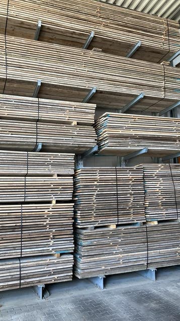 ACTIE! | Gebruikt Steigerhout | A & B KEUZE | Vanaf €1,- p/m, Doe-het-zelf en Verbouw, Hout en Planken, Gebruikt, 25 tot 50 mm