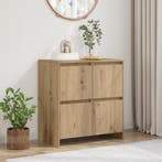 vidaXL Dressoir Artisan Eiken 70 x 41 x 75 cm Bewerkt hout, Verzenden, Nieuw, Overige houtsoorten, Minder dan 50 cm