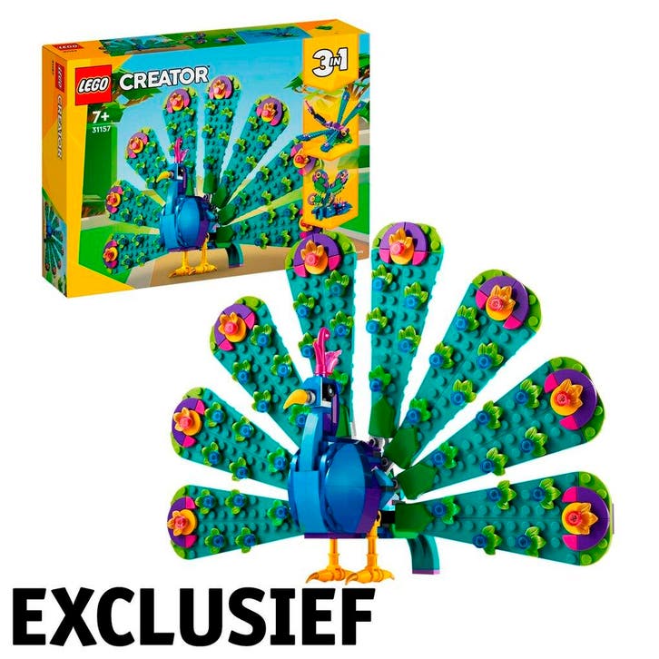 LEGO Creator 31157 3-in-1 Exotische Pauw, Kinderen en Baby's, Speelgoed | Duplo en Lego, Nieuw, Verzenden