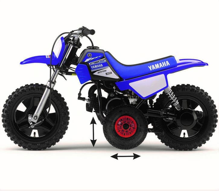Trainingswielen zijwielen compatibel met Yamaha PW50, Motoren, Onderdelen | Yamaha, Nieuw, Verzenden